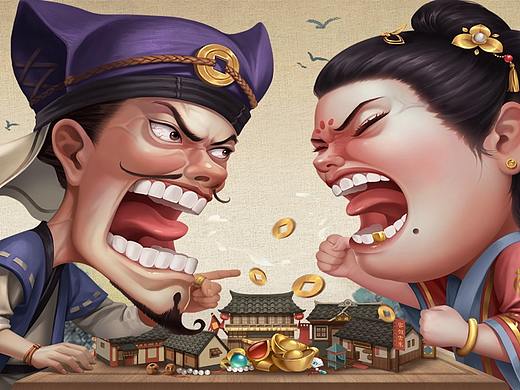 《叫我大掌柜》海外多版本游戏包装视觉展示