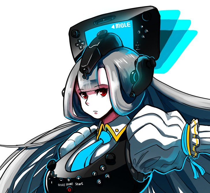 任天堂wiiu游戏机拟人化设定附刚画的明日香