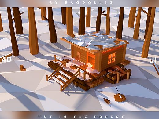 CINEMA 4D·林中小屋