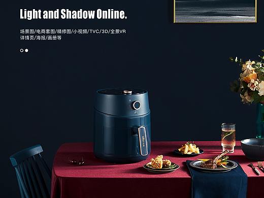 小熊空气炸锅场景图片