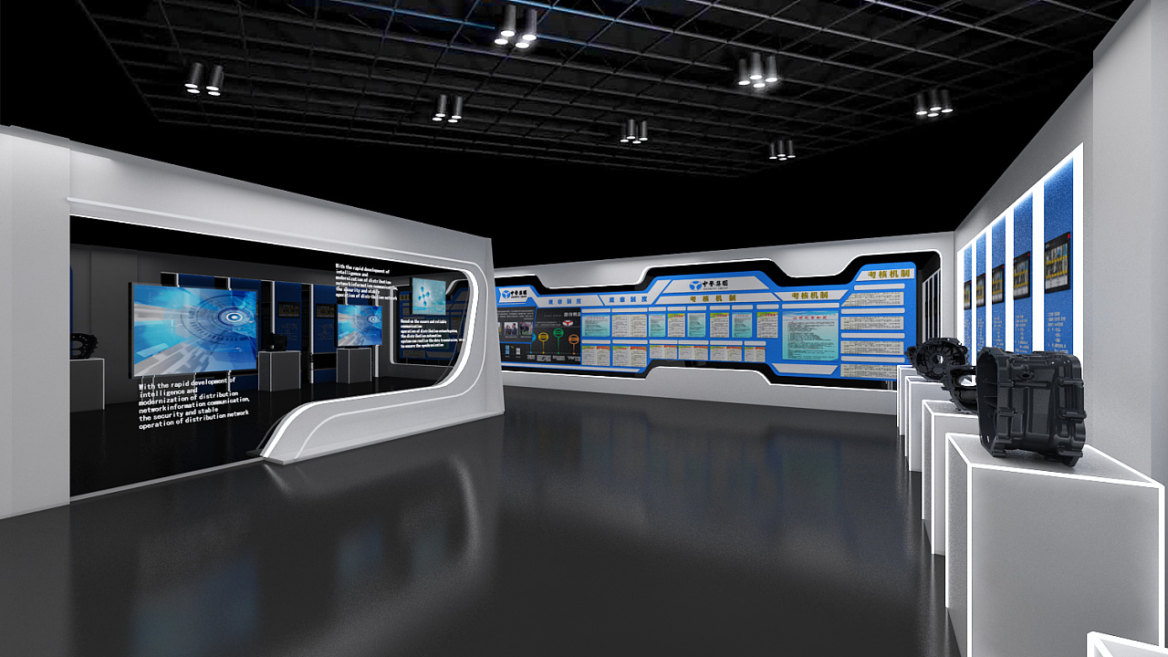 工厂车间展厅效果图