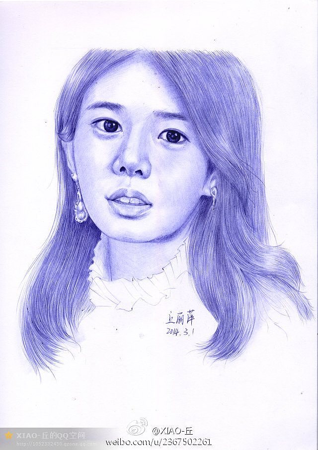 圆珠笔手绘【来自星星的你】