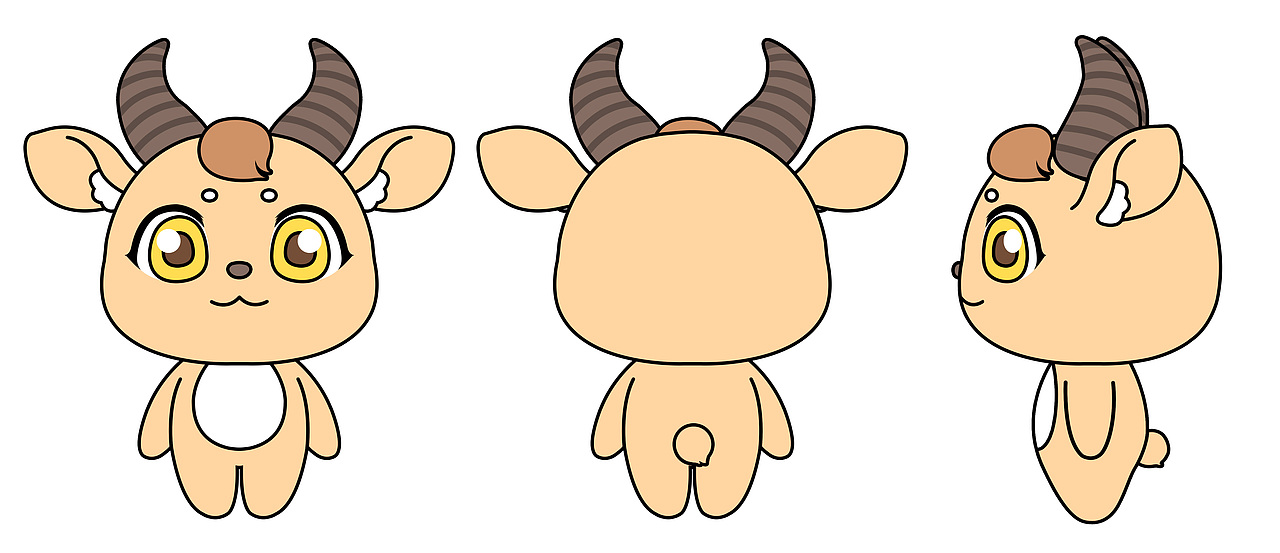 羚羊吉祥物设计/banner/羚羊logo