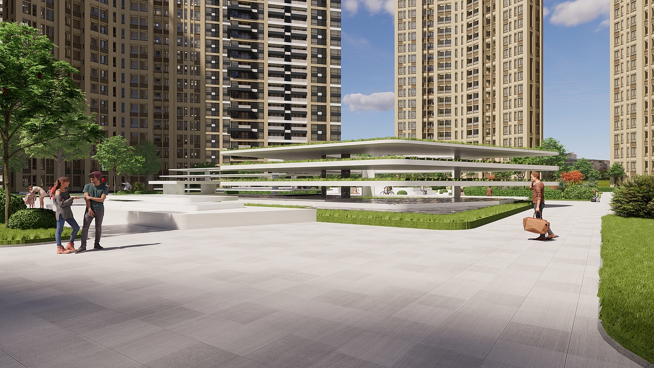 某小区绿化（图ZMzAxNDA4MDYw） - 景观设计 - 站酷设计师涅阙吾檐原创素材 - 站酷ZCOOL