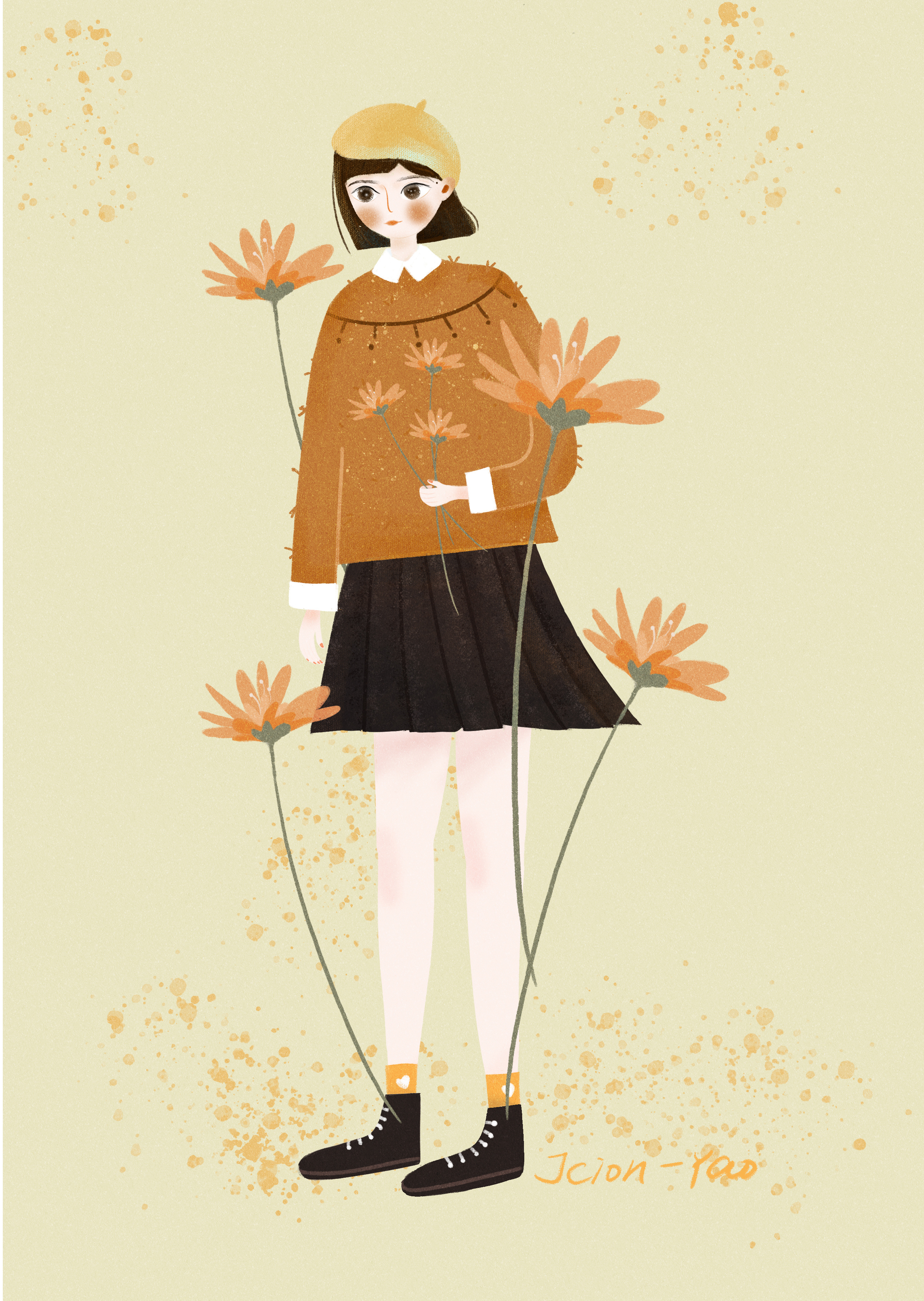 扁平人物插画