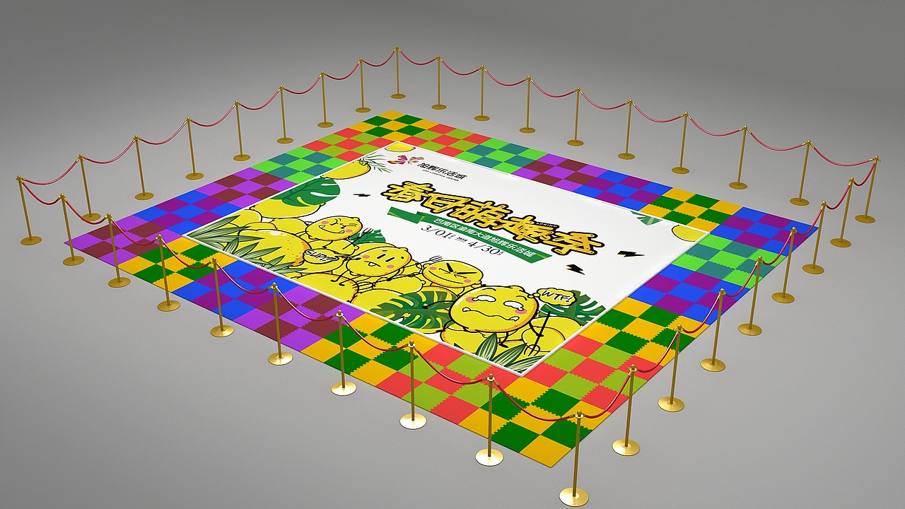 地产商的春日美陈活动