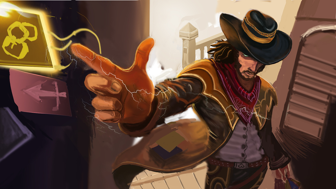 手绘lol英雄卡牌