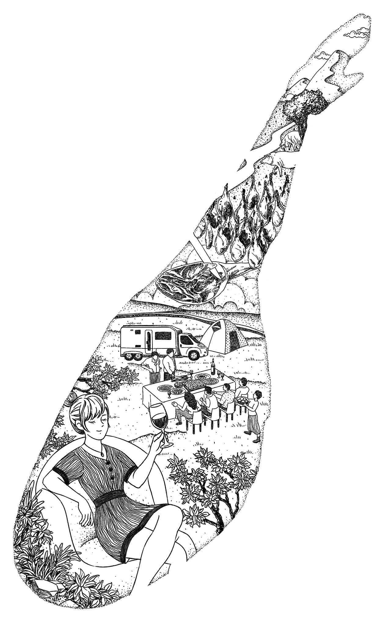 火腿（图ZMjU3MTI2NjIw） - 商业插画 - 站酷设计师souee原创素材 - 站酷ZCOOL