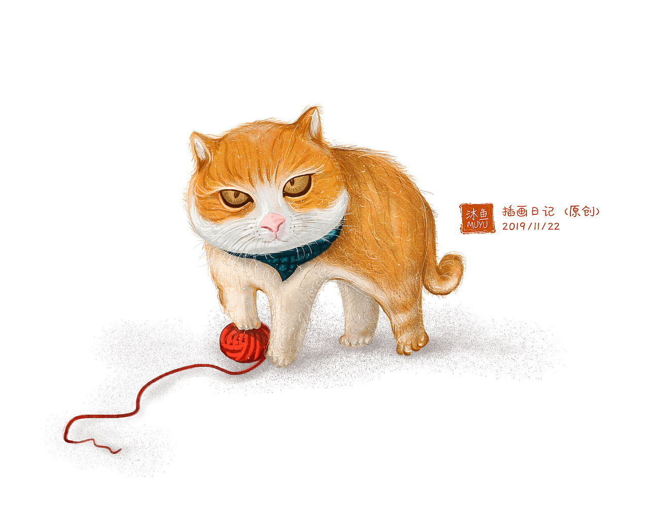 插画练习：今日小雪~故宫里的御猫（图ZMTg2MDcxNzQw） - 创作习作 - 站酷设计师董沐熹原创素材 - 站酷ZCOOL