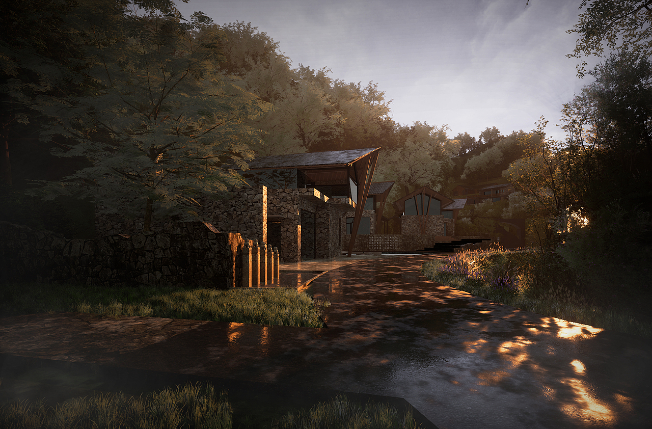 乡村振兴民宿效果图