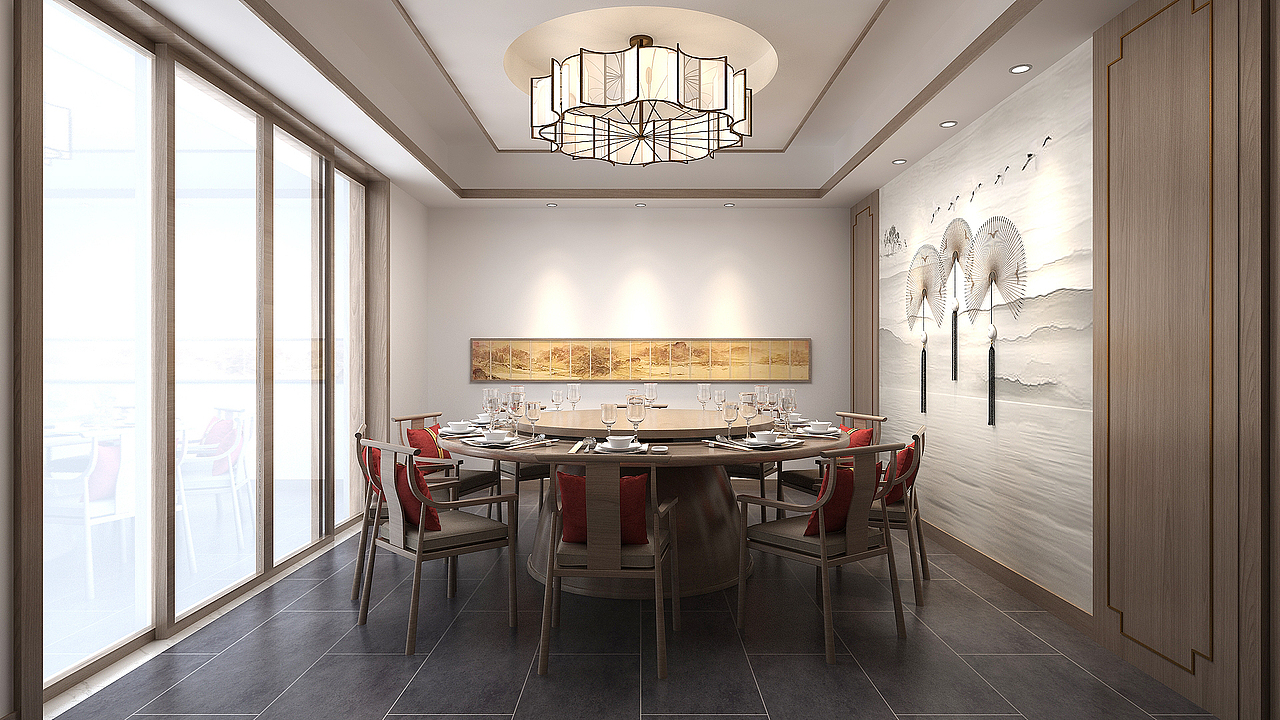 中式餐饮（图ZMTYyNDA0MTAw） - 家装设计 - 站酷设计师黄想白原创素材 - 站酷ZCOOL