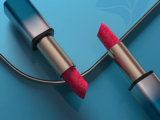 C4D三维口红建模渲染练习作品