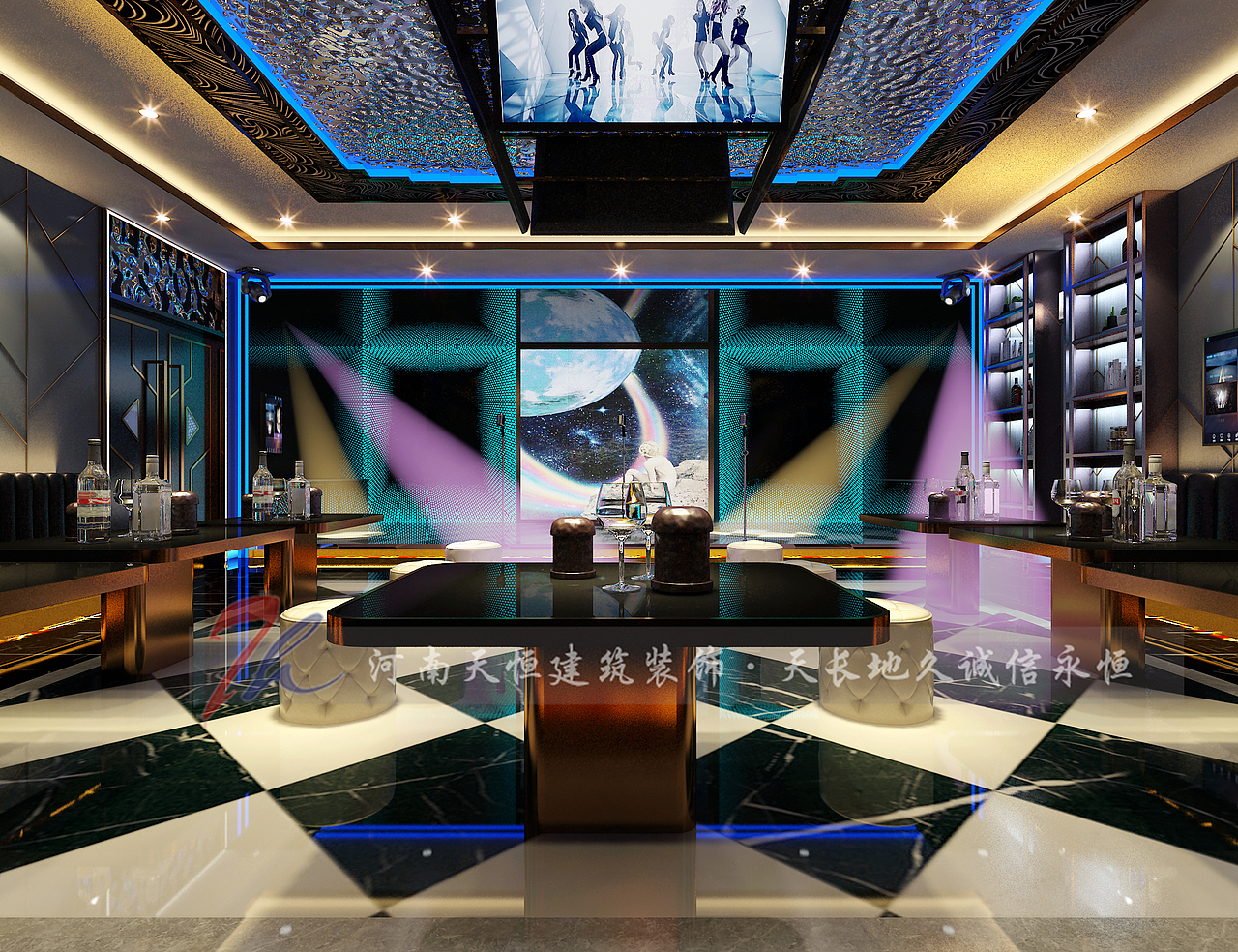 印象钱柜 8号音乐酒吧 唱响ktv设计改造,秀台时尚俱乐部 乐尚纯k量贩