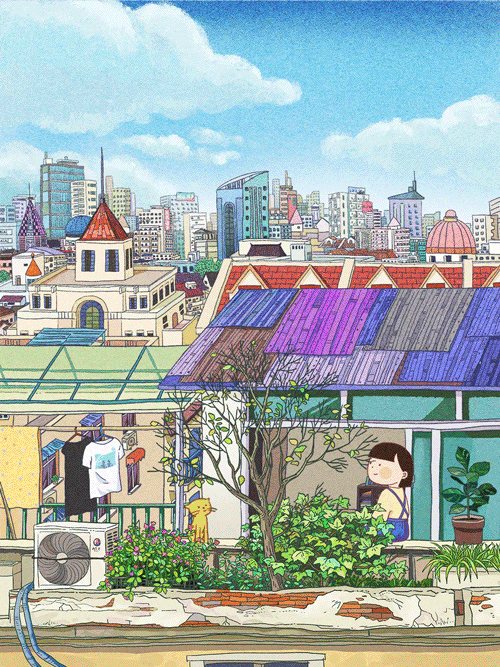 动态插画——小时候（图ZMTQ3MTM1NTI4） - 创作习作 - 站酷设计师CaoLeiii原创素材 - 站酷ZCOOL