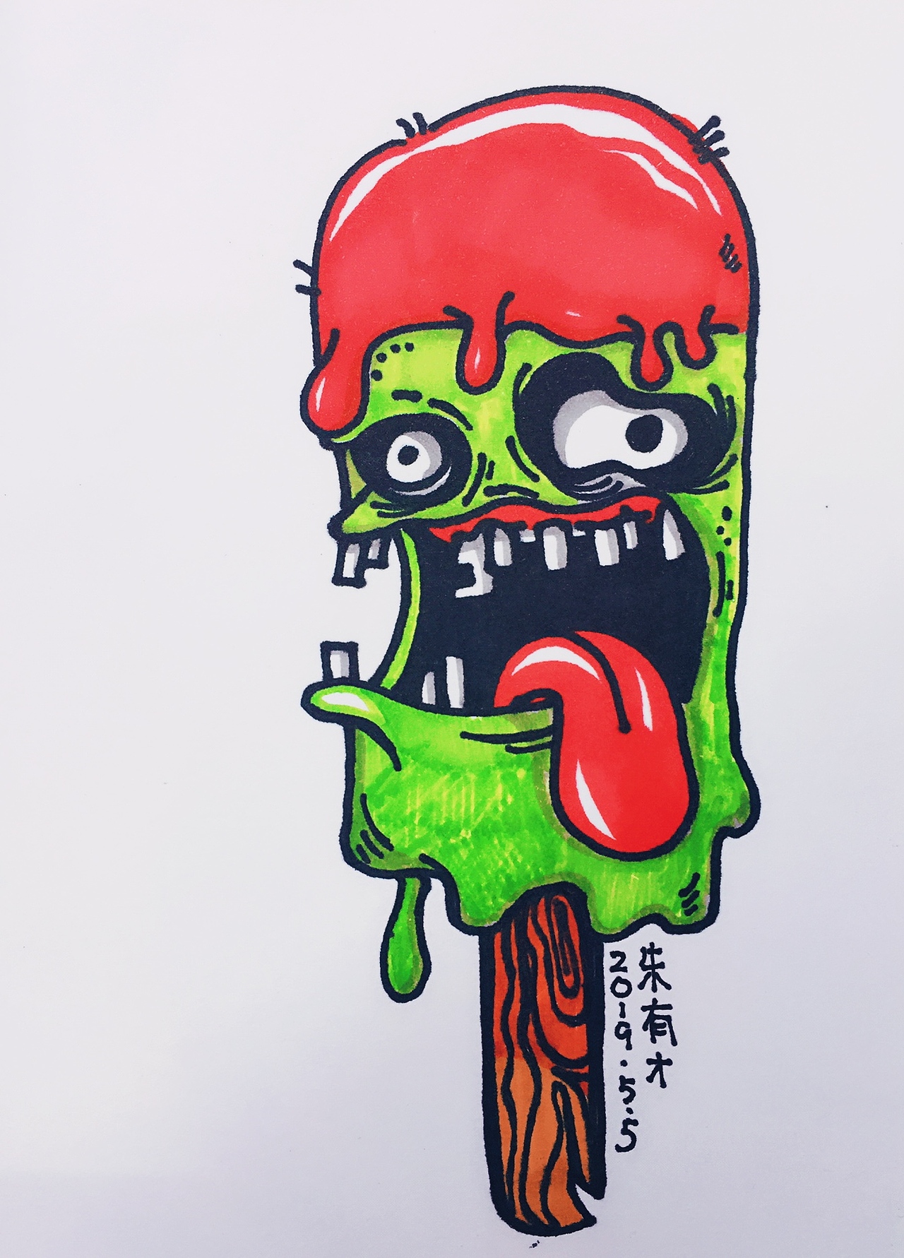 每日随手画记录（图ZMTU4ODY1NDg0） - 商业插画 - 站酷设计师朱有才画画原创素材 - 站酷ZCOOL