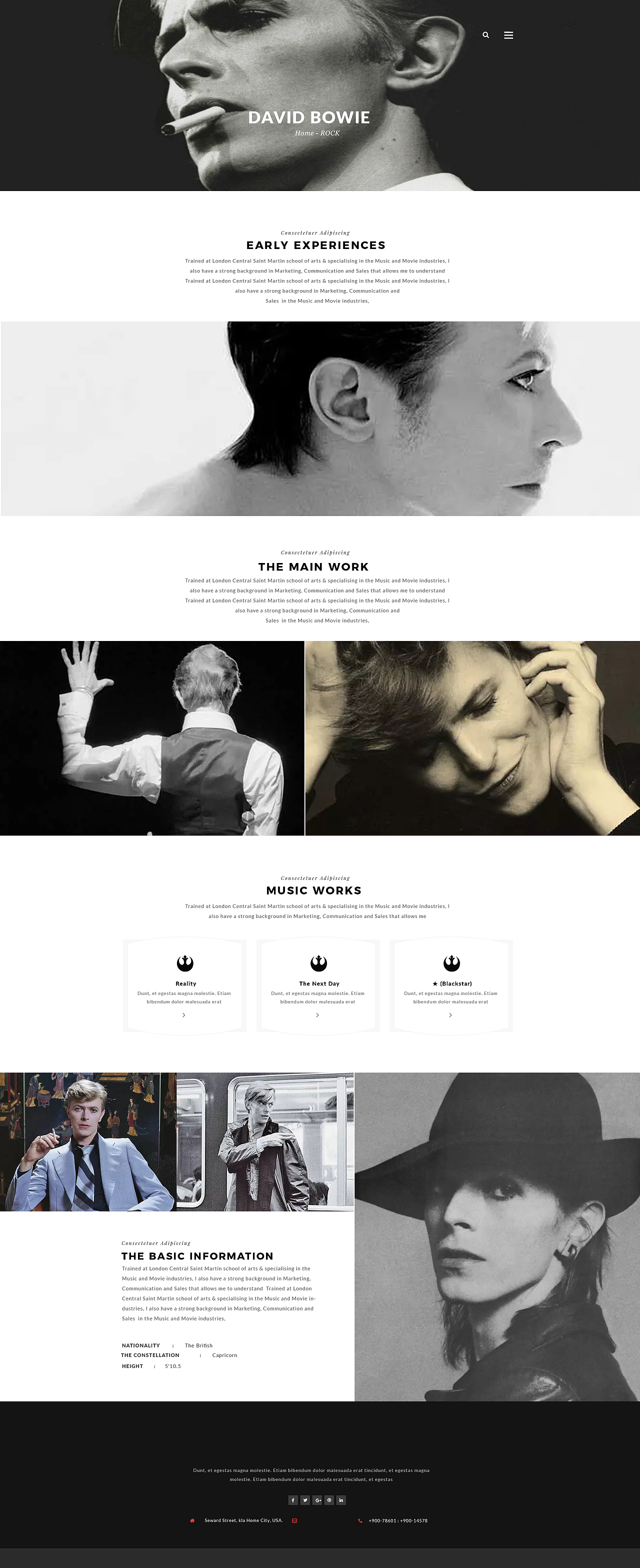 音乐摇滚的网页