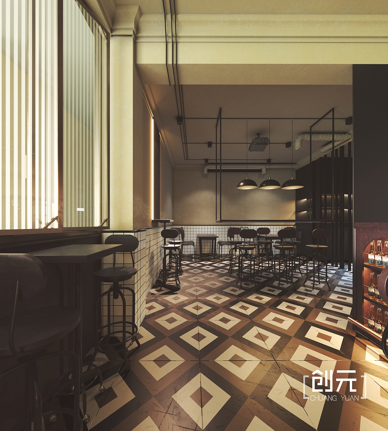 [工业/港式·小酒吧] · 创元工作室（图ZMTg2MTkyODI4） - 家装设计 - 站酷设计师创乂元视觉设计原创素材 - 站酷ZCOOL