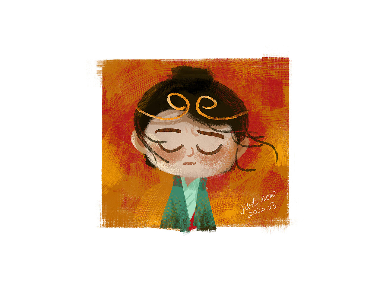 至尊宝【头像练习】2020.03（图ZMTk4ODg4MzY0） - 创作习作 - 站酷设计师青竹水一原创素材 - 站酷ZCOOL