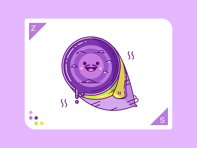 原创作品ui图标mbeblueberrypurpleto be 系列·小插画232fun帆包装