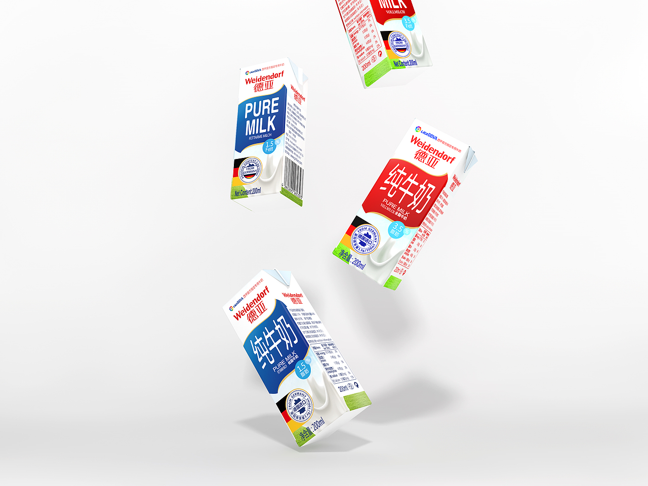 戎鹤 | 德亚牛奶包装设计