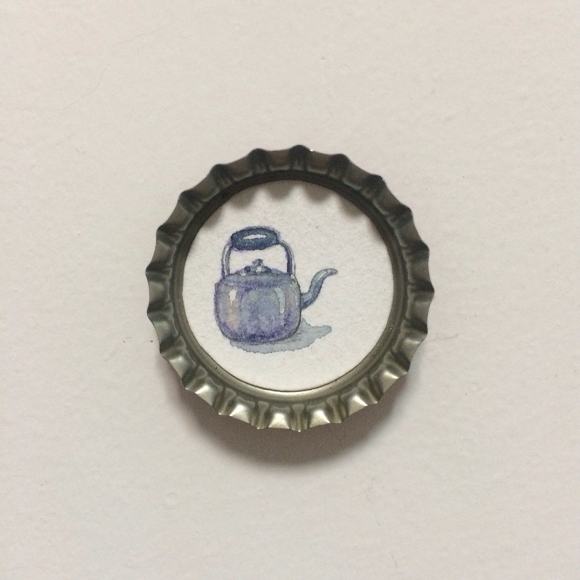 《喝喝哒》纸本水彩