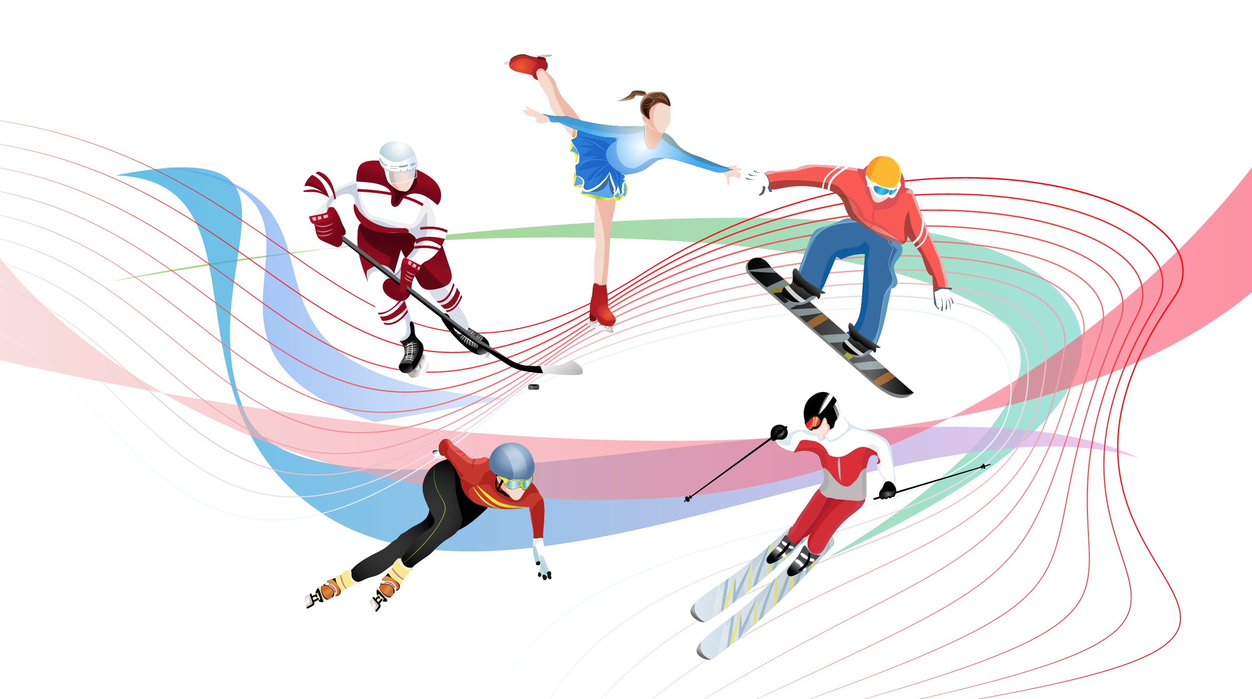 2022冬奥会人物画图片