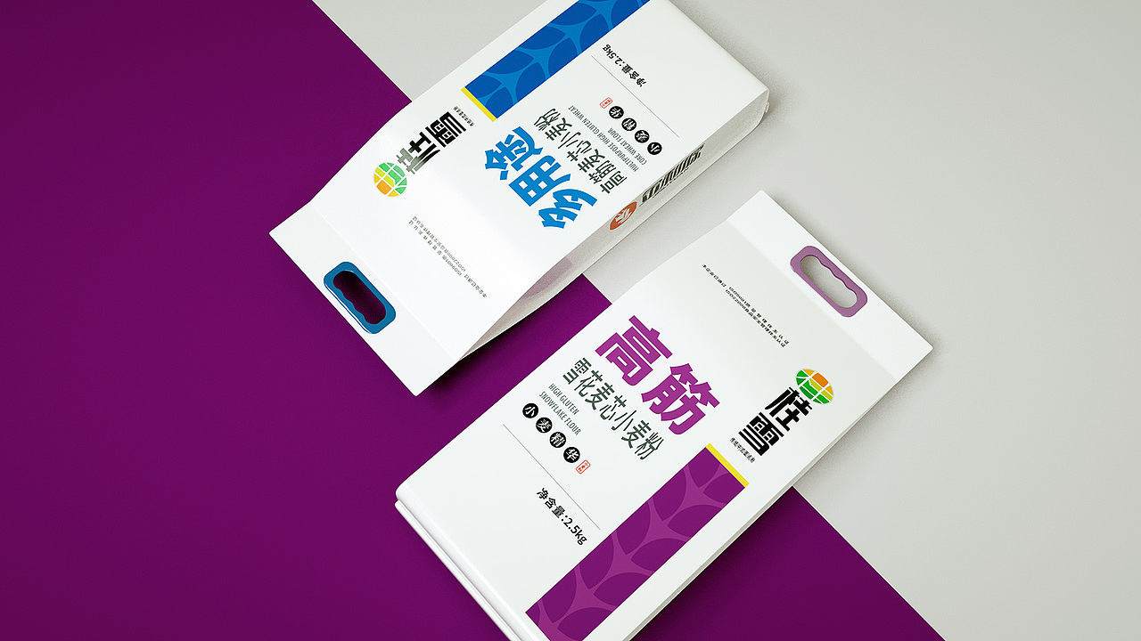 桂雪初芯面粉 灵智面粉包装设计