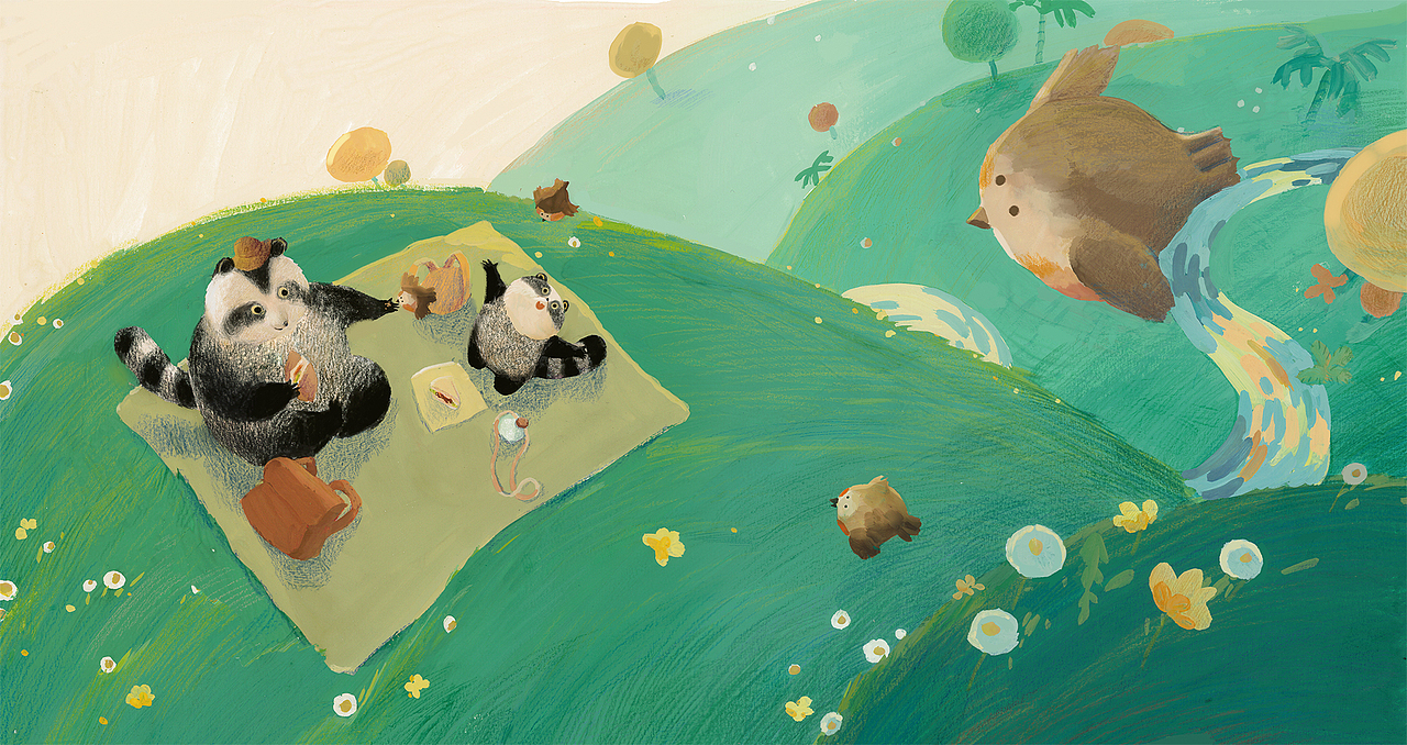 Big and Small 大大小小去旅行（图ZMjM0NjQ5ODk2） - 绘本 - 站酷设计师小肥鸡lia原创素材 - 站酷ZCOOL