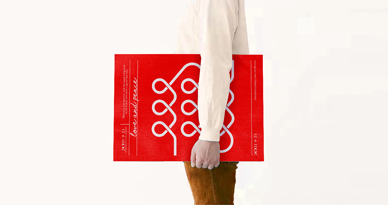 和平与爱的交织.9.21国际和平日 | 绍鹏（图ZMjcxMzY3ODEy） - 海报 - 站酷设计师绍鹏原创素材 - 站酷ZCOOL