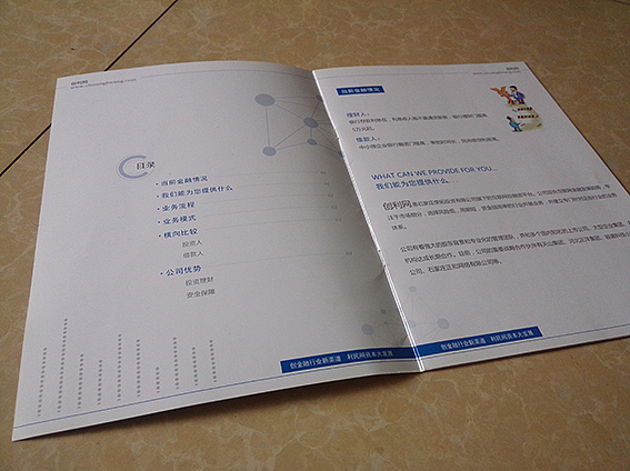 金融行业简介画册