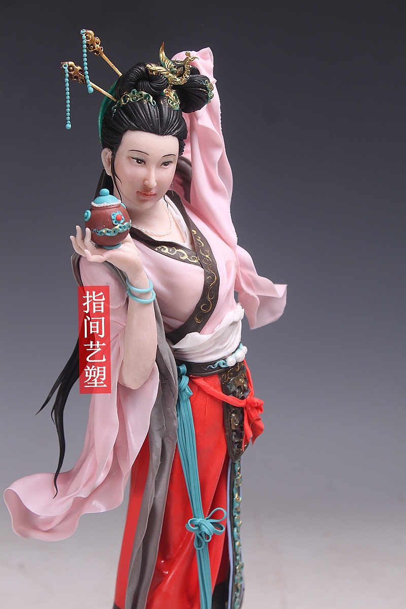 贺加贵面塑软陶(古典仕女 )