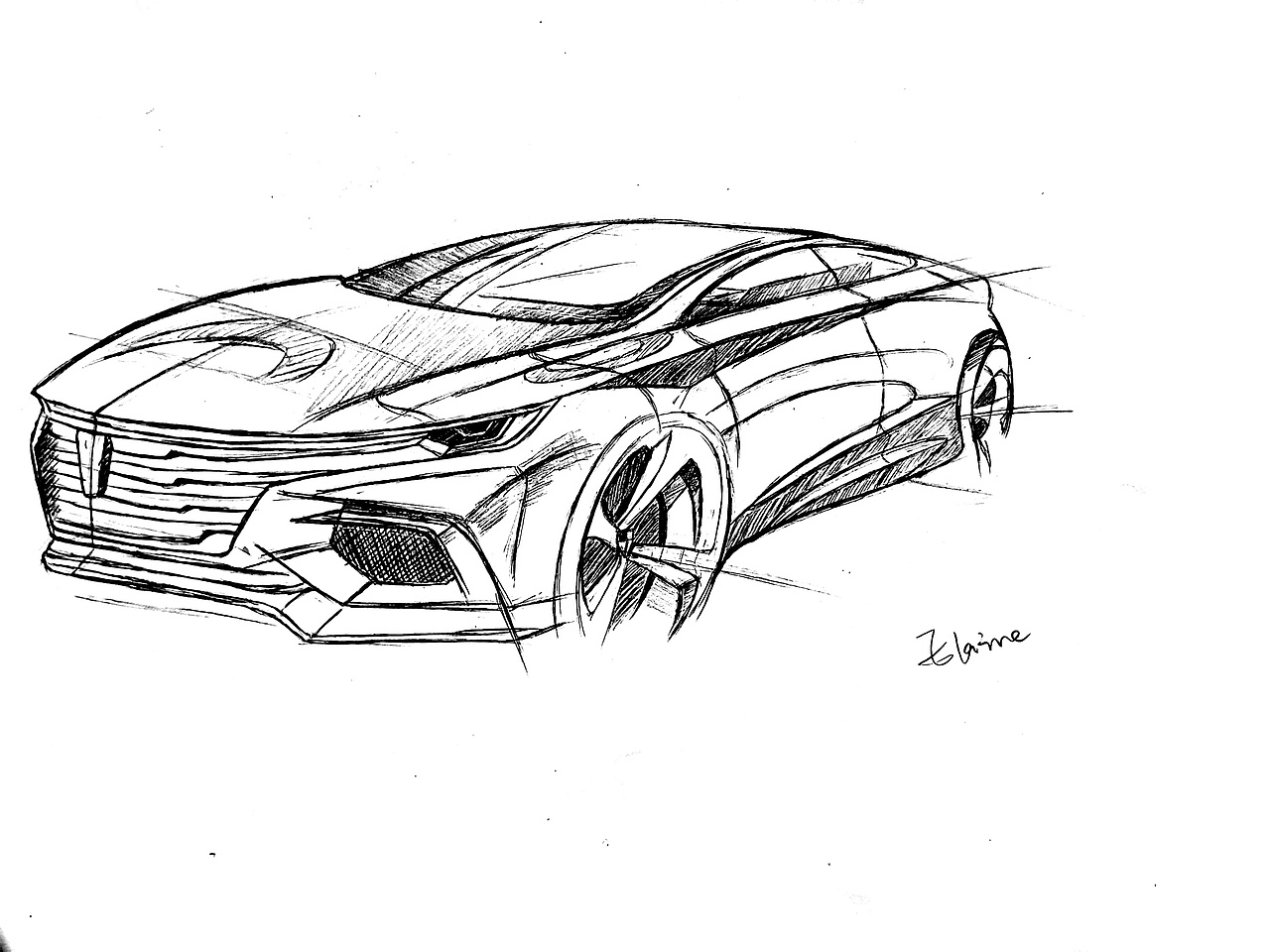 结构素描（图ZMTgyMzcyNTA4） - 交通工具 - 站酷设计师Elaine数原创素材 - 站酷ZCOOL