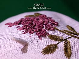 BUSH手工刺绣--布兮手工贝雷帽（二）