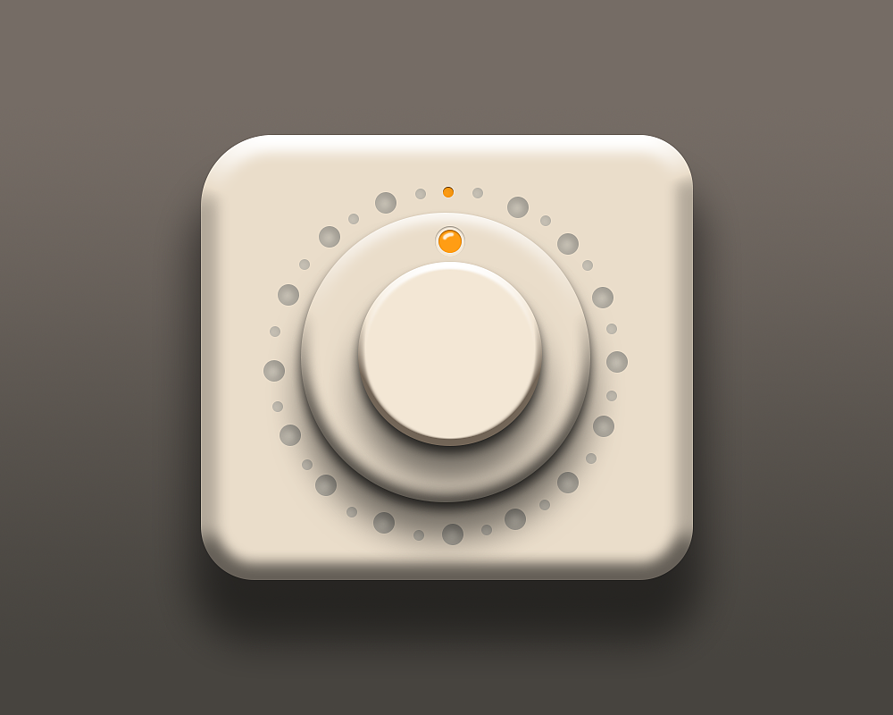 拟物化图标-温度旋钮