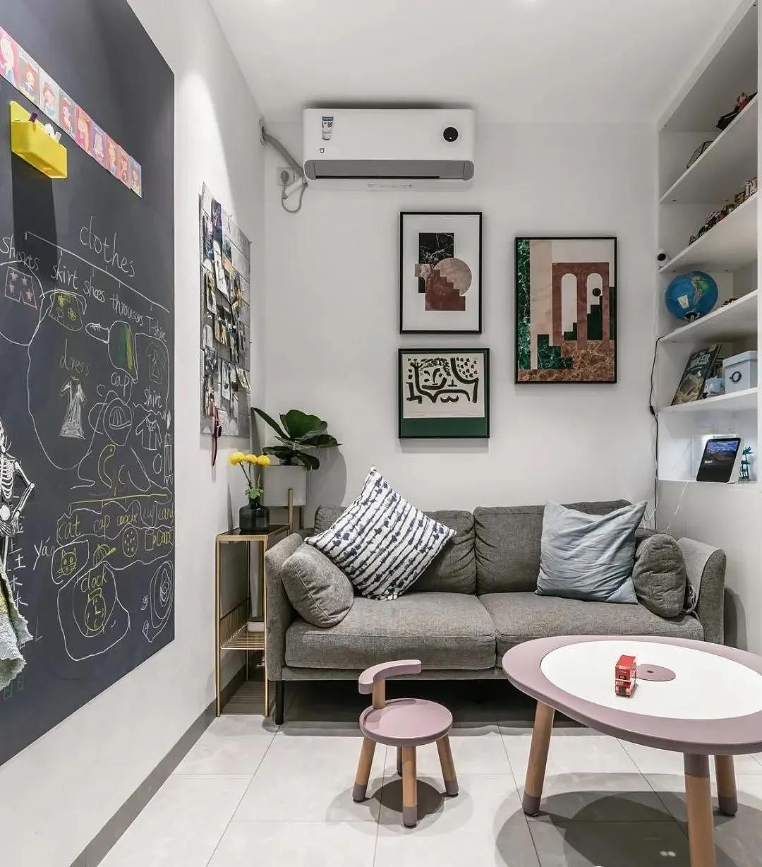 71㎡北欧风两居室，客餐厅互换、吧台电视墙