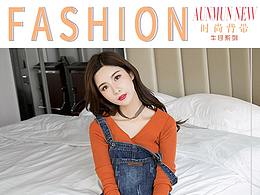 牛仔背带裤详情页