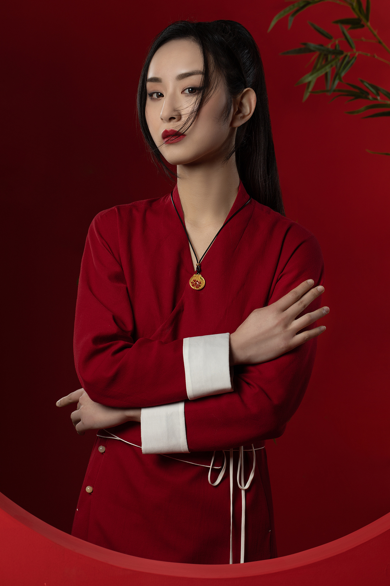 中国风黄金平面模特拍摄