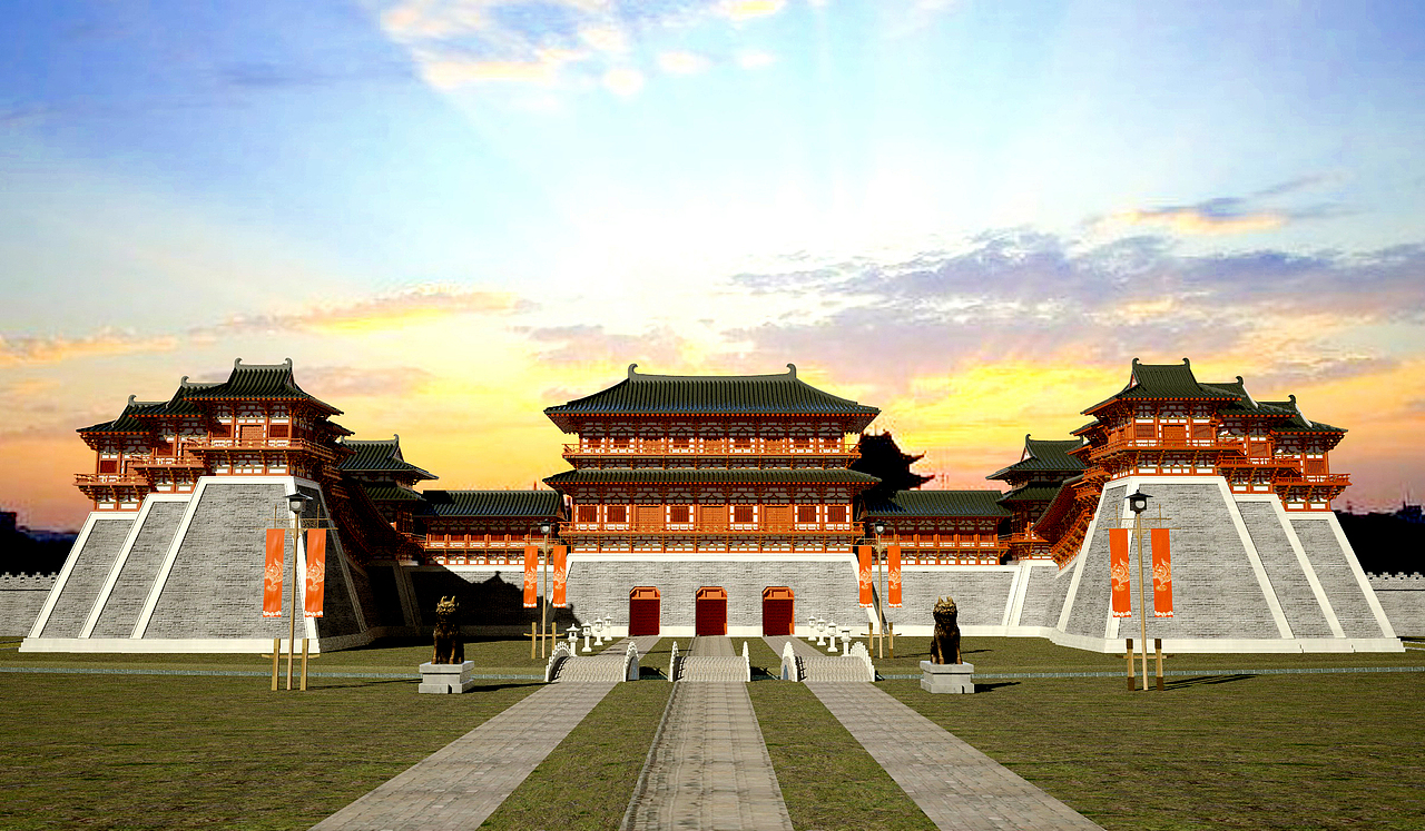 隋唐洛阳城七天建筑