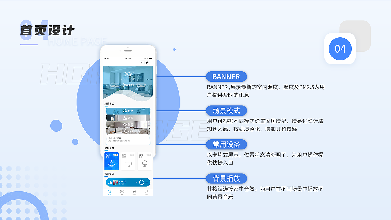 小蓝智能家居小程序（图ZMjQzNDYwNDM2） - APP界面 - 站酷设计师小四爷S原创素材 - 站酷ZCOOL