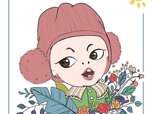 儿童头像插画