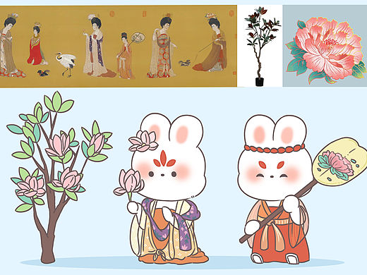 《🐰仕女 二》（个人主页-ZNjMyMDc0NDQ=） - 儿童插画 - 站酷设计师是八点二十呀原创素材 - 站酷ZCOOL