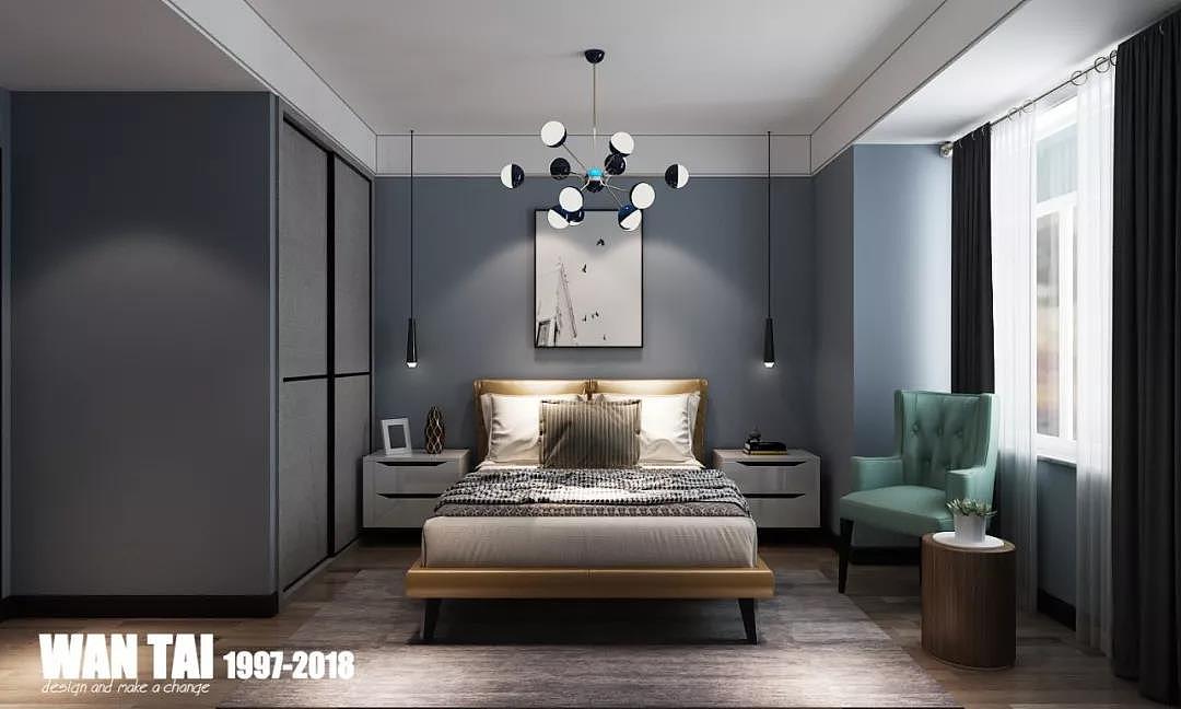 济宁绿地国际城B1户型127平现代简约装修-济宁小郭