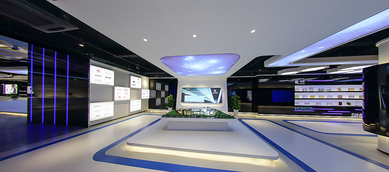 企业科技感展厅设计 3D效果图设计（图ZMTk5NTI4MTMy） - 其他三维 - 站酷设计师艺汇设计原创素材 - 站酷ZCOOL