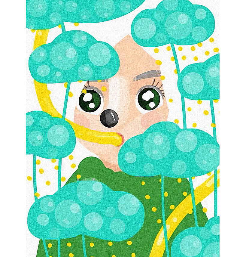 手指画（图ZMTI3NjQzMzEy） - 新锐潮流插画 - 站酷设计师西穆坞原创素材 - 站酷ZCOOL