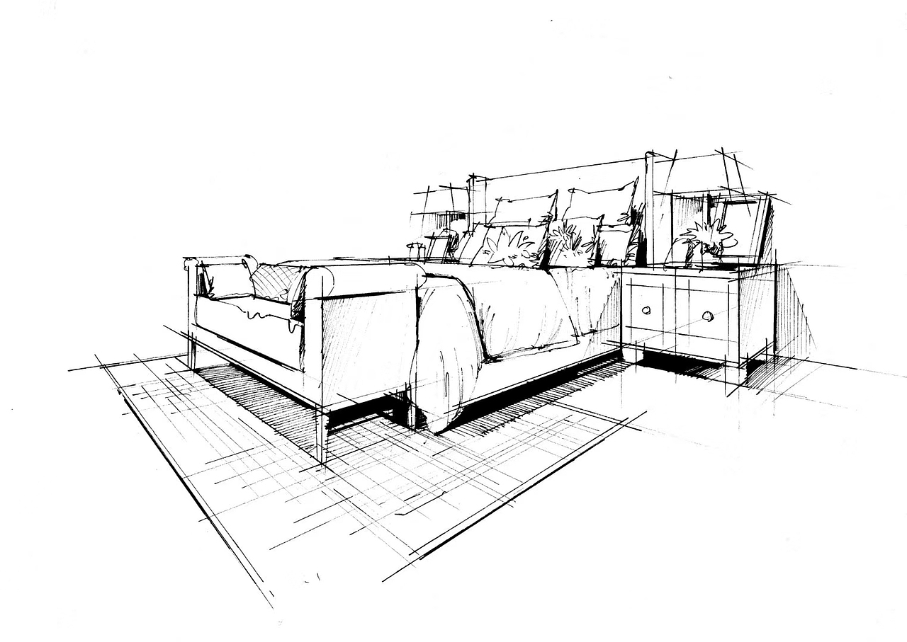 室内设计家具手稿