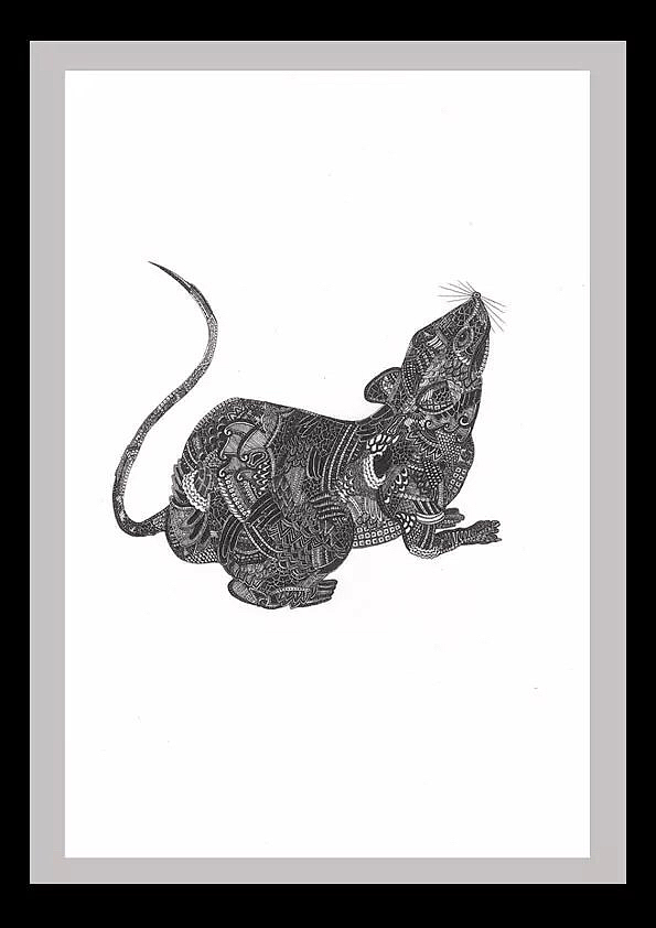 《十二生肖》，感觉自己在画剪纸。（图ZMzkyNTU0MDA=） - 创作习作 - 站酷设计师徐小白最小白原创素材 - 站酷ZCOOL