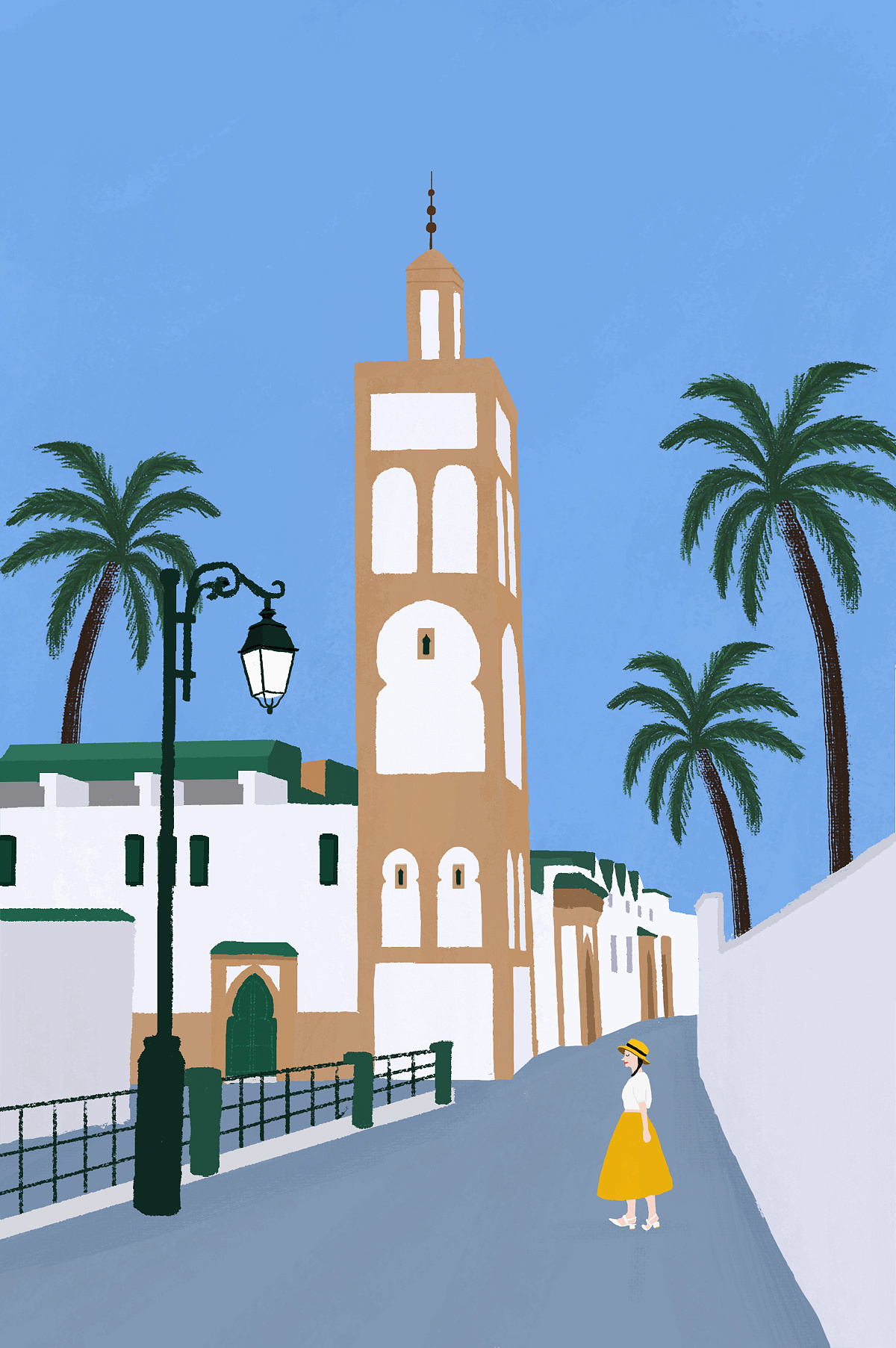 最近画过的摩洛哥旅行插画合集【二】