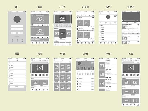 线框图（个人主页-ZMzQ1NTI2NzI=） - APP界面 - 站酷设计师DA象无形原创素材 - 站酷ZCOOL