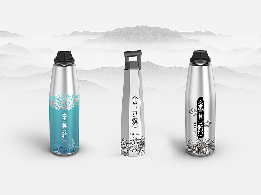 金井龙水饮品包装设计（图ZNzQwNjgwNjQ=） - 包装 - 站酷设计师长沙宾古品牌设计原创素材 - 站酷ZCOOL