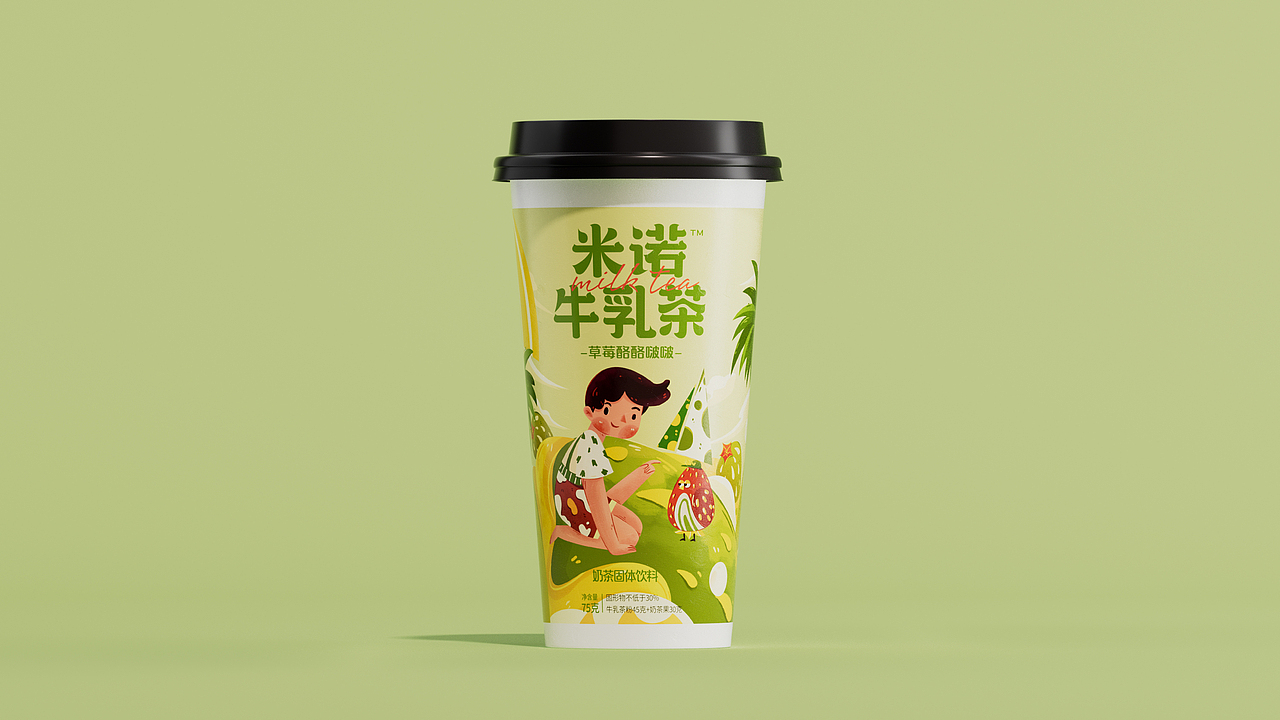 米诺奶茶包装设计
